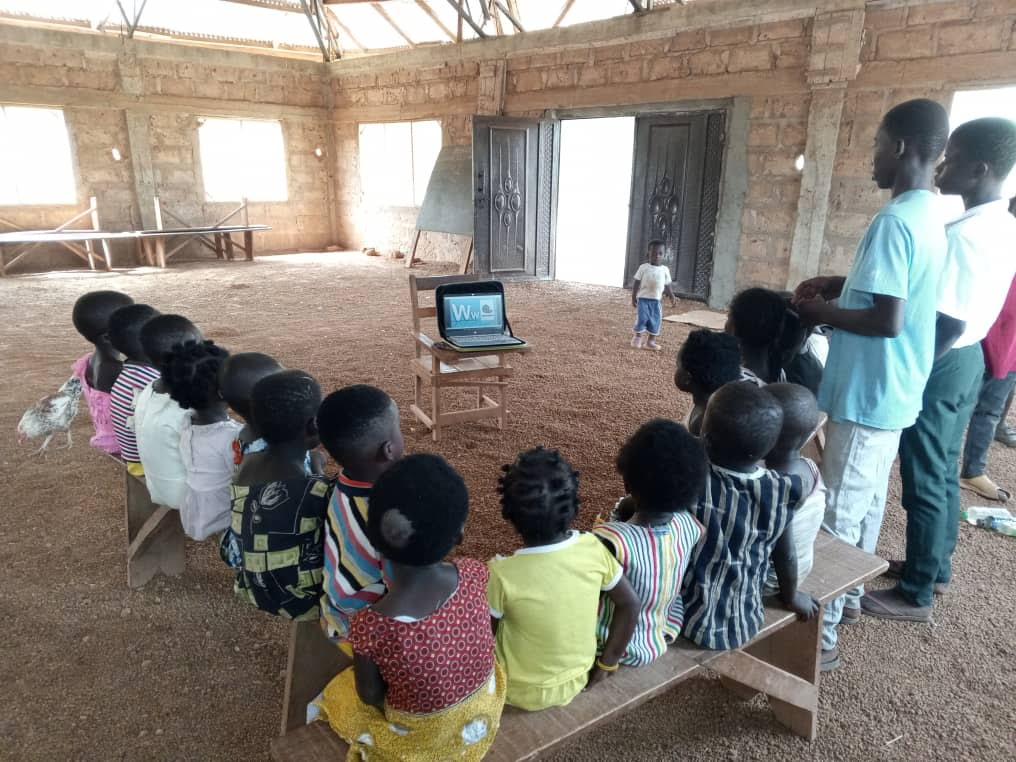 Ghana educational having class inside of church