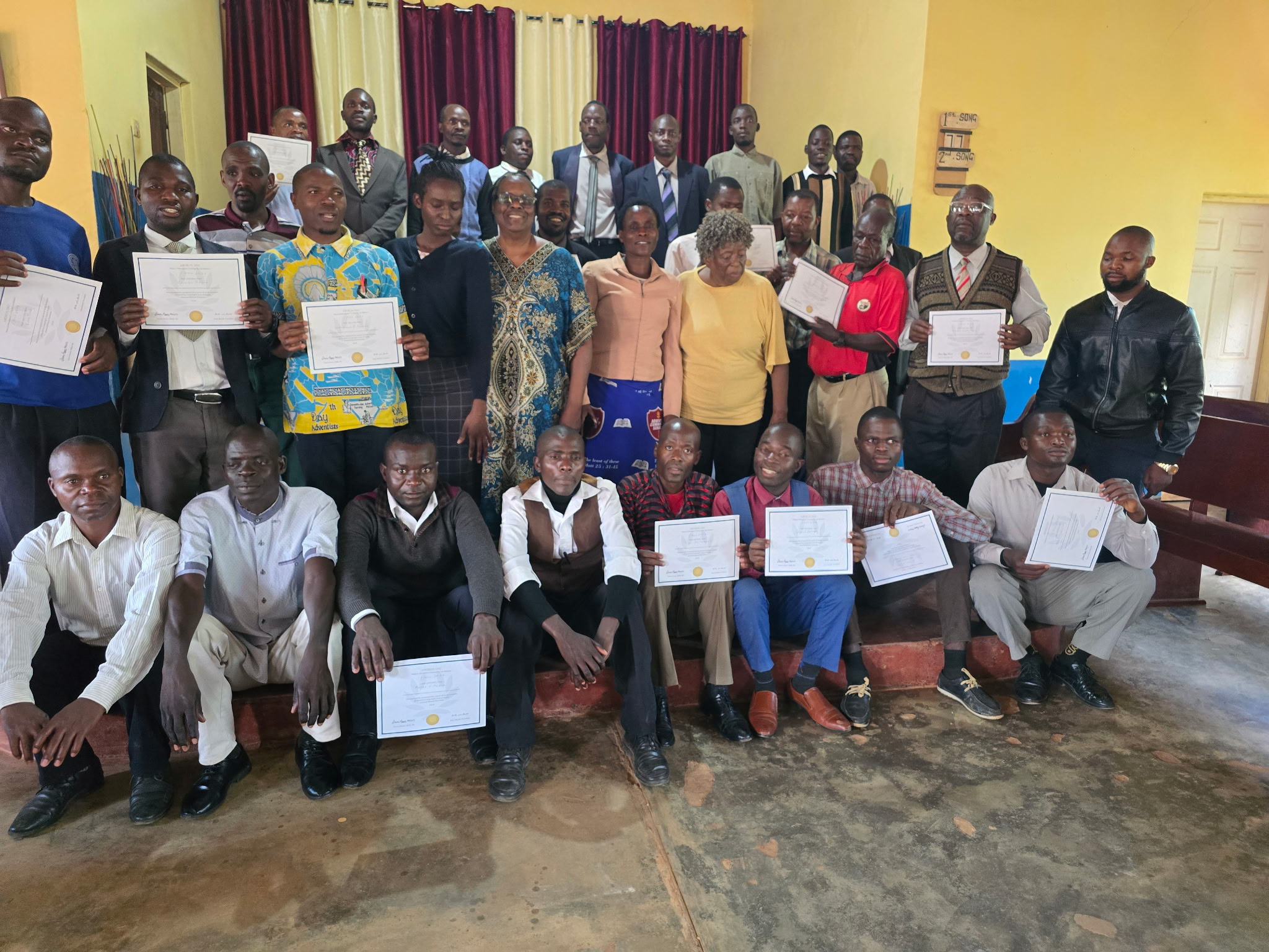 Malawi volunteers who completed Ministry of Healing Training